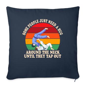 Some People Just Need A Hug Cage Fighter - Sofa pillowcase 17,3'' x 17,3'' (45 x 45 cm) - navy - Front