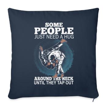 Some People Just Need A Hug Cage Fighter - Sofa pillowcase 17,3'' x 17,3'' (45 x 45 cm) - navy - Front