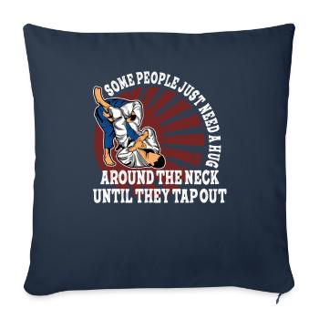 Some People Just Need A Hug Cage Fighter - Sofa pillowcase 17,3'' x 17,3'' (45 x 45 cm) - navy - Front