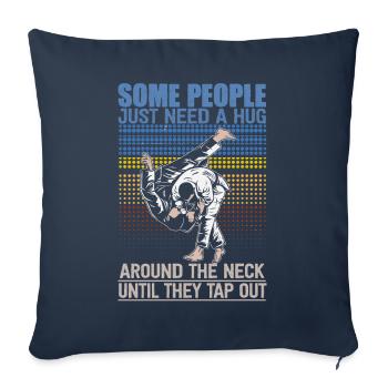 Some People Just Need A Hug Cage Fighter - Sofa pillowcase 17,3'' x 17,3'' (45 x 45 cm) - navy - Front