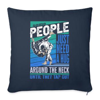 Some People Just Need A Hug Cage Fighter - Sofa pillowcase 17,3'' x 17,3'' (45 x 45 cm) - navy - Front