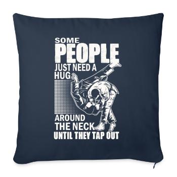 Some People Just Need A Hug Cage Fighter - Sofa pillowcase 17,3'' x 17,3'' (45 x 45 cm) - navy - Front