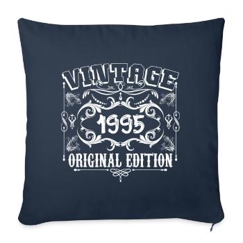 1995 | Vintage Original Edition 1995 Geburtstag - Sofakissenbezug 45 x 45 cm - Navy - Vorne