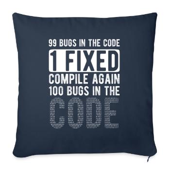 Software Ingenieur Informatiker Programmierer - Sofakissenbezug 45 x 45 cm - Navy - Vorne
