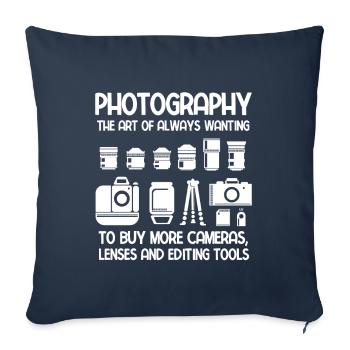 Fotografie Fotograf - Sofakissenbezug 45 x 45 cm - Navy - Vorne