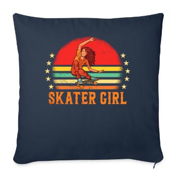 Skaters Skate Skateboarding Skateboard - Sofa pillowcase 17,3'' x 17,3'' (45 x 45 cm) - navy - Front