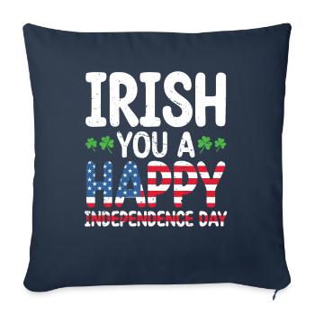 Irish You A Happy Independence Day American - Sofa pillowcase 17,3'' x 17,3'' (45 x 45 cm) - navy - Front