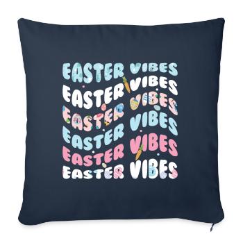 Easter Vibes Carrot Bunnies Holiday Season Easter Sunday - Sofa pillowcase 17,3'' x 17,3'' (45 x 45 cm) - navy - Front
