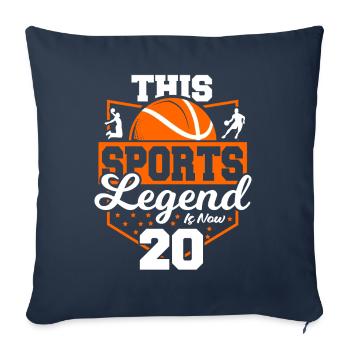 Cette légende du sport a maintenant 13 ans, match de rugby 13. - Housse de coussin décorative 45 x 45 cm - bleu marine - Devant