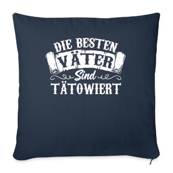 Die Besten Vater Sind Tatowiert Tattoo-themed - Sofakissenbezug 45 x 45 cm - Navy - Vorne