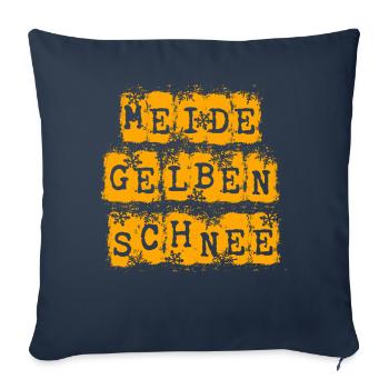 Avoid Yellow Snow Fun Winter Sports Snow - Sofa pillowcase 17,3'' x 17,3'' (45 x 45 cm) - navy - Front