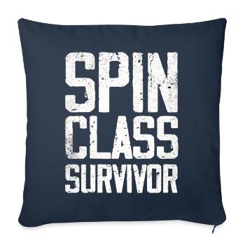 Survivant de la classe Spin - Housse de coussin décorative 45 x 45 cm - bleu marine - Devant