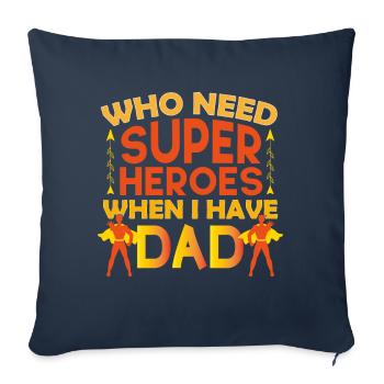 Father's Day Dad is Amazing Dad Gift - Sofa pillowcase 17,3'' x 17,3'' (45 x 45 cm) - navy - Front