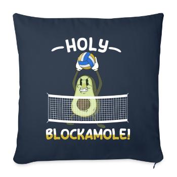 Holy Blockamole Volleyball Avocado - Sofa pillowcase 17,3'' x 17,3'' (45 x 45 cm) - navy - Front