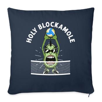 Holy Blockamole Volleyball Avocado - Sofa pillowcase 17,3'' x 17,3'' (45 x 45 cm) - navy - Front