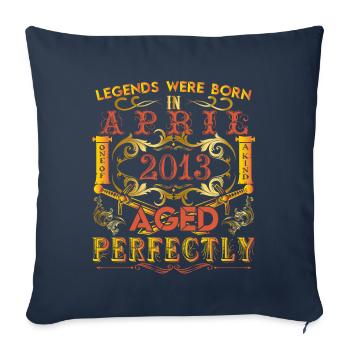 2013 April - anniversary 2013 legends April - Sofa pillowcase 17,3'' x 17,3'' (45 x 45 cm) - navy - Front