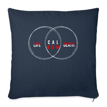 Cadeau pour sportif Workout WOD Musculation Sport - Housse de coussin décorative 45 x 45 cm - bleu marine - Devant