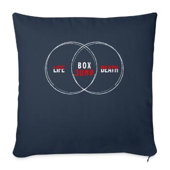 Cadeau pour sportif Workout WOD Musculation Sport - Housse de coussin décorative 45 x 45 cm - bleu marine - Devant