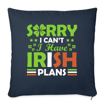 Sorry, I can't, I have Irish - Sofa pillowcase 17,3'' x 17,3'' (45 x 45 cm) - navy - Front