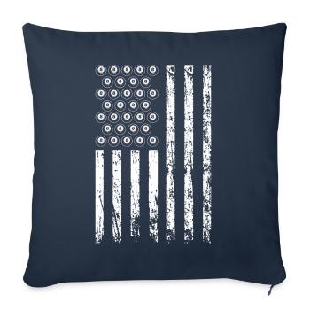 American Sports Billiards Flag Athletic - Sofa pillowcase 17,3'' x 17,3'' (45 x 45 cm) - navy - Front