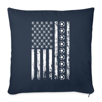 American Sports Soccer Flag Football Athletic - Sofa pillowcase 17,3'' x 17,3'' (45 x 45 cm) - navy - Front