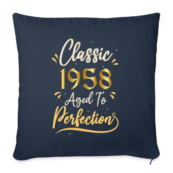 1958 Birthday Gift 1958 Classic 1958 - Sofa pillowcase 17,3'' x 17,3'' (45 x 45 cm) - navy - Front