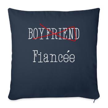 Couple Engagement Engaged Men Funny Fiancee - Sofa pillowcase 17,3'' x 17,3'' (45 x 45 cm) - navy - Front