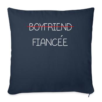 Couple Engagement Engaged Men Funny Fiancee - Sofa pillowcase 17,3'' x 17,3'' (45 x 45 cm) - navy - Front