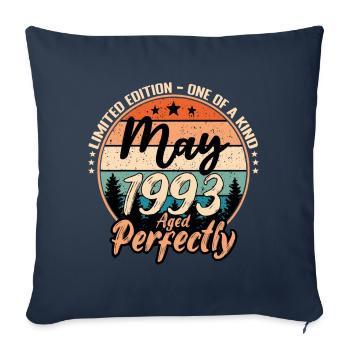 May 1993 anniversary 1993 legends May - Sofa pillowcase 17,3'' x 17,3'' (45 x 45 cm) - navy - Front