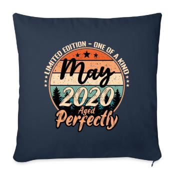 May 2020 anniversary 2020 legends May - Sofa pillowcase 17,3'' x 17,3'' (45 x 45 cm) - navy - Front
