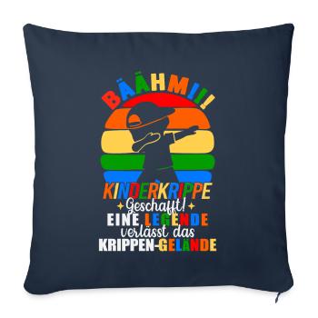 Kinderkrippe Geschafft Eine Legende Verlässt - Sofakissenbezug 45 x 45 cm - Navy - Vorne