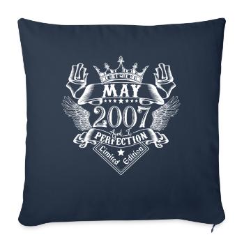 May 2007 | May 2007 anniversary 2007 - Sofa pillowcase 17,3'' x 17,3'' (45 x 45 cm) - navy - Front