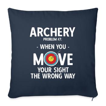 Bogenschießen Archery - Sofakissenbezug 45 x 45 cm - Navy - Vorne