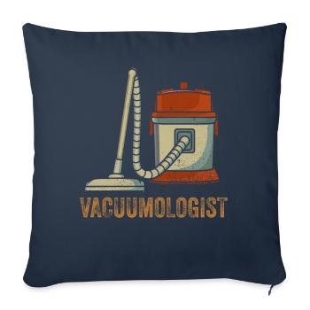 Aspirateur Vacuumlogist - Housse de coussin décorative 45 x 45 cm - bleu marine - Devant