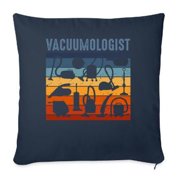 Aspirateur aspirateur - Housse de coussin décorative 45 x 45 cm - bleu marine - Devant