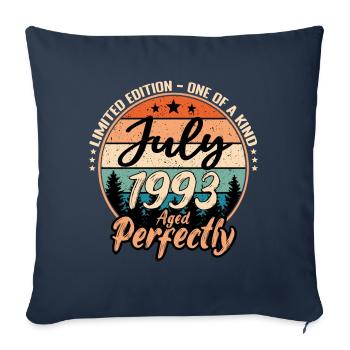 July 1993 anniversary 1993 legends July - Sofa pillowcase 17,3'' x 17,3'' (45 x 45 cm) - navy - Front