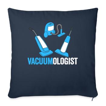 Aspirateur aspirateur - Housse de coussin décorative 45 x 45 cm - bleu marine - Devant