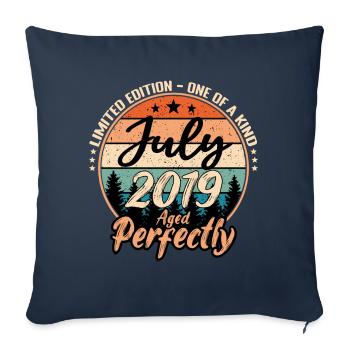 July 2019 anniversary 2019 legends July - Sofa pillowcase 17,3'' x 17,3'' (45 x 45 cm) - navy - Front