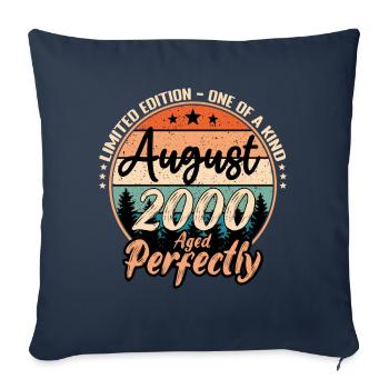 August 2000 anniversary 2000 legends August - Sofa pillowcase 17,3'' x 17,3'' (45 x 45 cm) - navy - Front