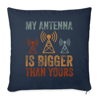 My Antenna Is Bigger Than Yours - Sofa pillowcase 17,3'' x 17,3'' (45 x 45 cm) - navy - Front