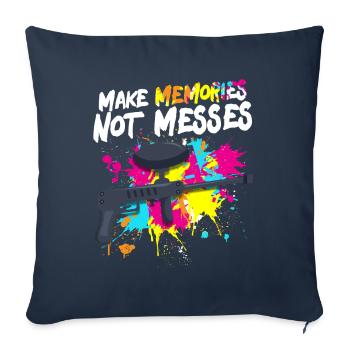 You sleep, you beat paintballer team sports - Sofa pillowcase 17,3'' x 17,3'' (45 x 45 cm) - navy - Front