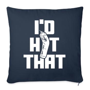 I would hit the punching bag - Sofa pillowcase 17,3'' x 17,3'' (45 x 45 cm) - navy - Front