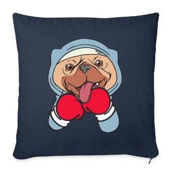 Hundeboxer Kampfsportler Sparring Combat Sports - Sofakissenbezug 45 x 45 cm - Navy - Vorne