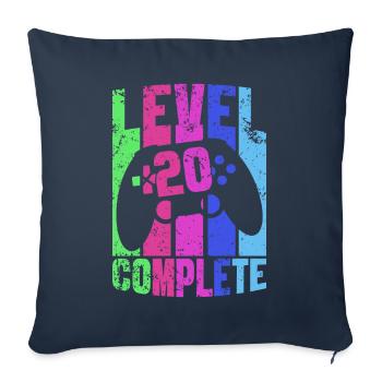 Gamer Gaming Game 20th Birthday Gift Gambler - Sofa pillowcase 17,3'' x 17,3'' (45 x 45 cm) - navy - Front