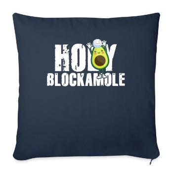 Holy Blockamole Volleyball Avocado - Sofa pillowcase 17,3'' x 17,3'' (45 x 45 cm) - navy - Front