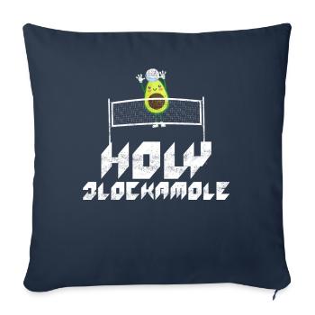 Holy Blockamole Volleyball Avocado - Sofa pillowcase 17,3'' x 17,3'' (45 x 45 cm) - navy - Front