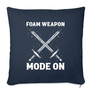 Larping quote for role-playing games and Larper - Sofa pillowcase 17,3'' x 17,3'' (45 x 45 cm) - navy - Front