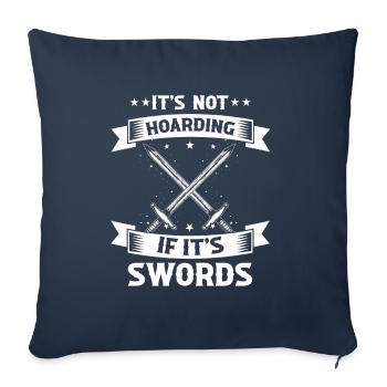 Larping Quote for Roleplaying and Larper - Sofa pillowcase 17,3'' x 17,3'' (45 x 45 cm) - navy - Front