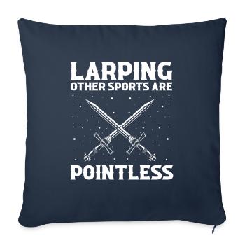 Roleplay Quote for Larper and Larp - Sofa pillowcase 17,3'' x 17,3'' (45 x 45 cm) - navy - Front
