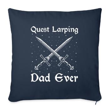 Larping Quote for Roleplaying and Larper - Sofa pillowcase 17,3'' x 17,3'' (45 x 45 cm) - navy - Front